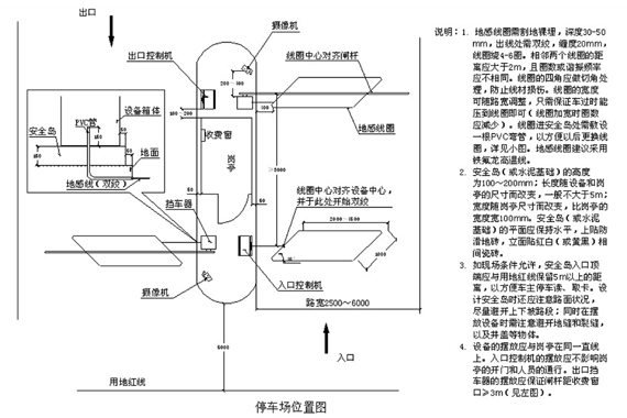 智能停车场中的停车场设备、安全岛、岗亭安装注意事项